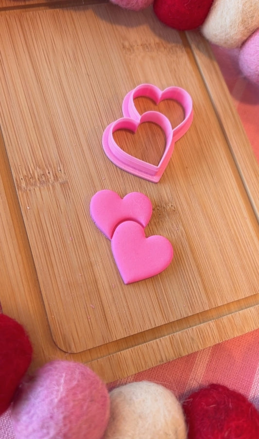 Double hearts  cutter