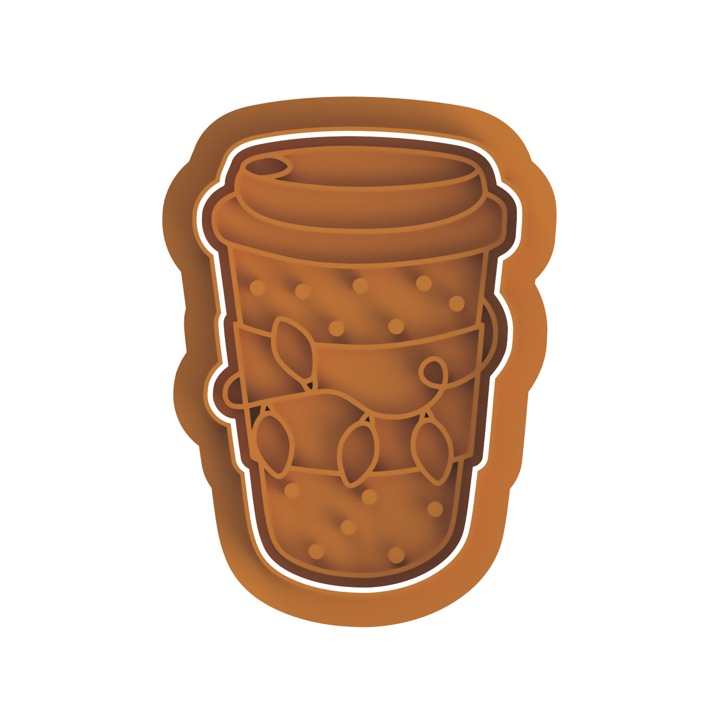 Christmas Latte Cup Cutter/Stamp