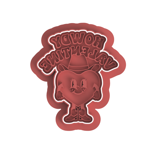 Howdy Valentine Cutter and Stamp