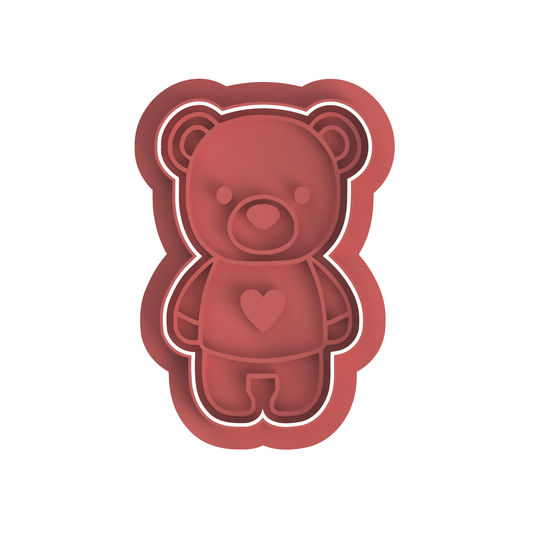 Valentines Bear cutter and stamp