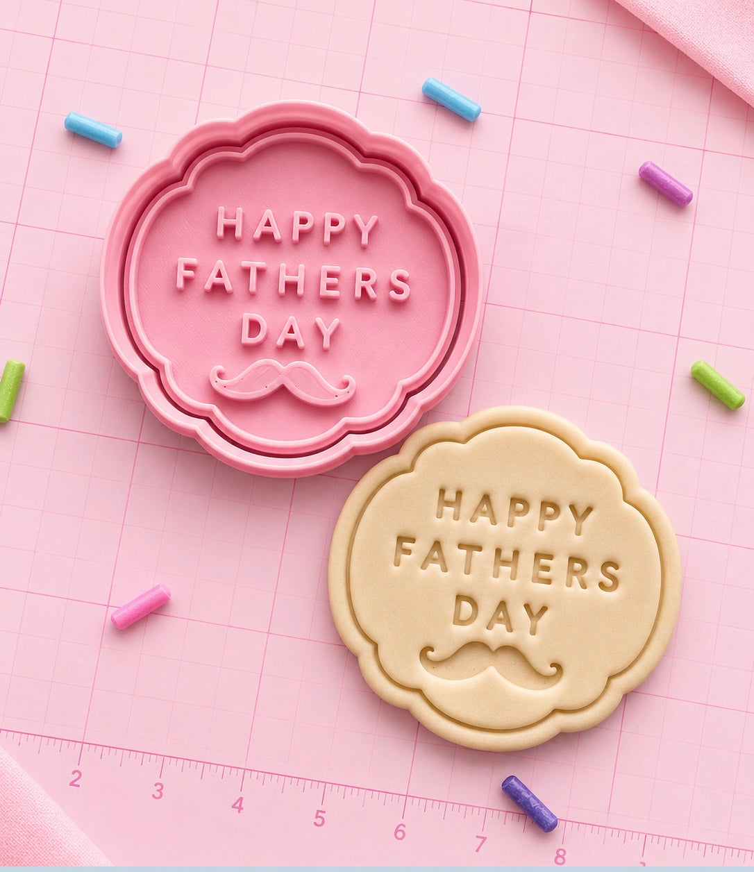 Happy Fathers Day Plaque Cutter/stamp
