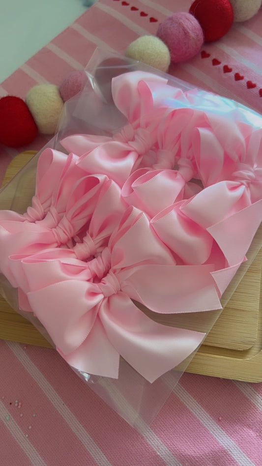 Light Pink Satin Bows