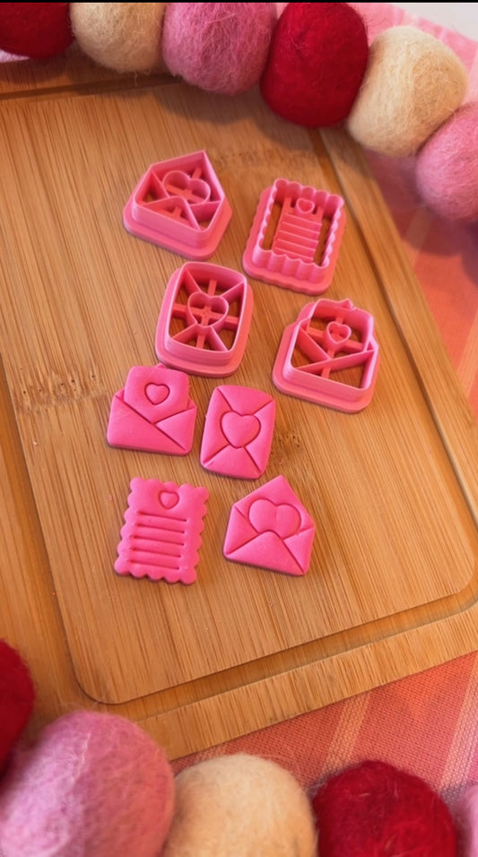 Love envelopes  stamp/cutter set