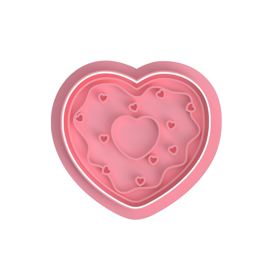Donut Heart  Stamp and cutter
