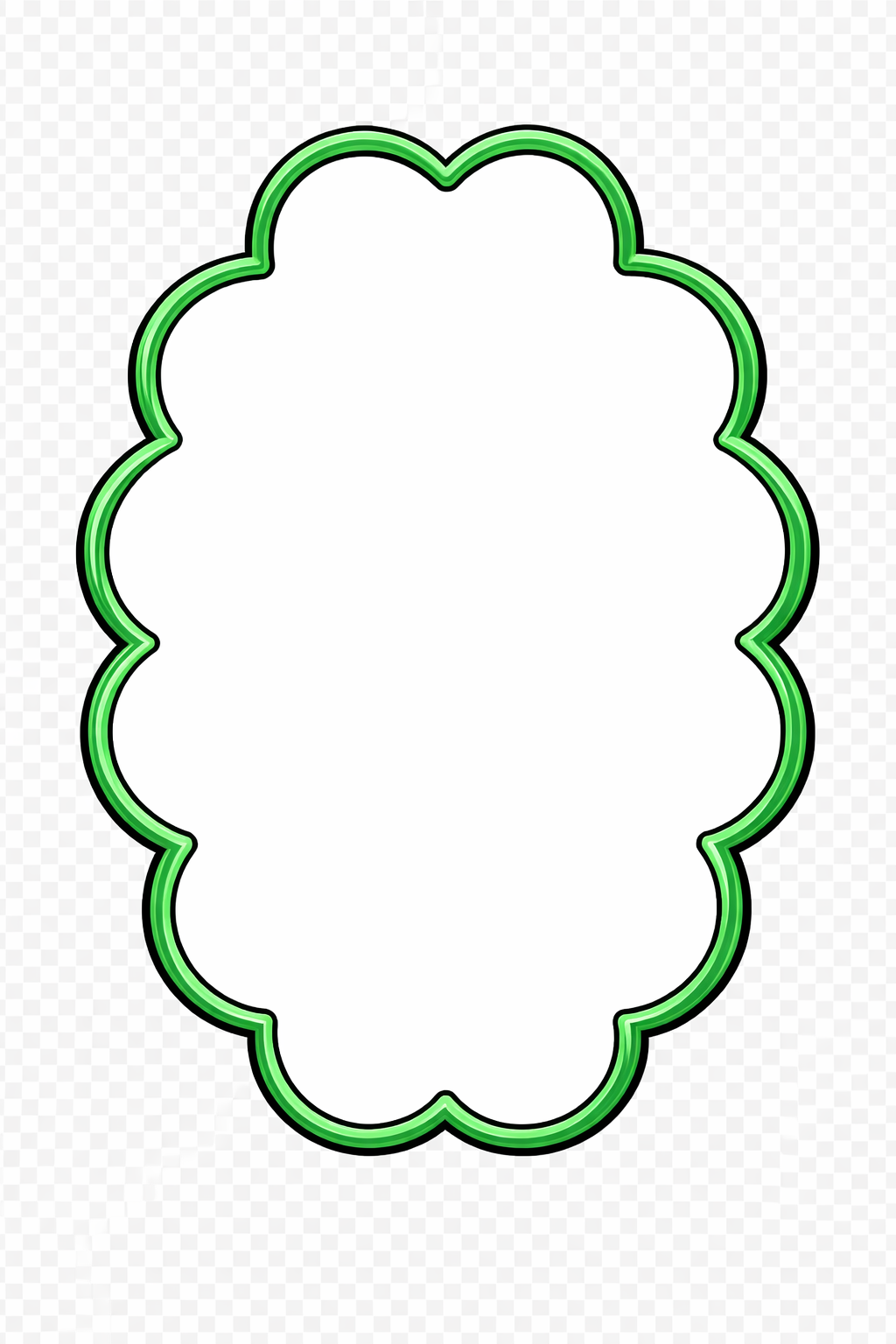 Oval Wavy Frame cutter