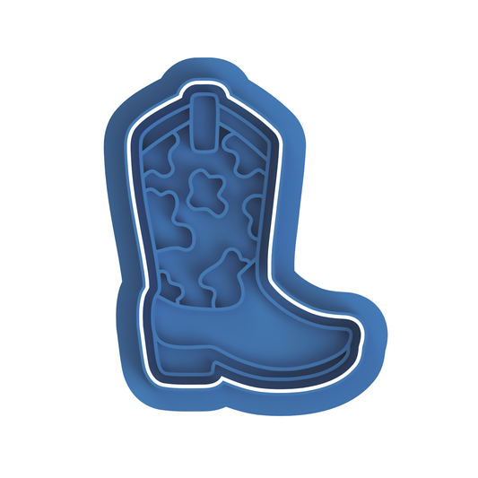 Cowboy boot cow print Cutter/Stamp