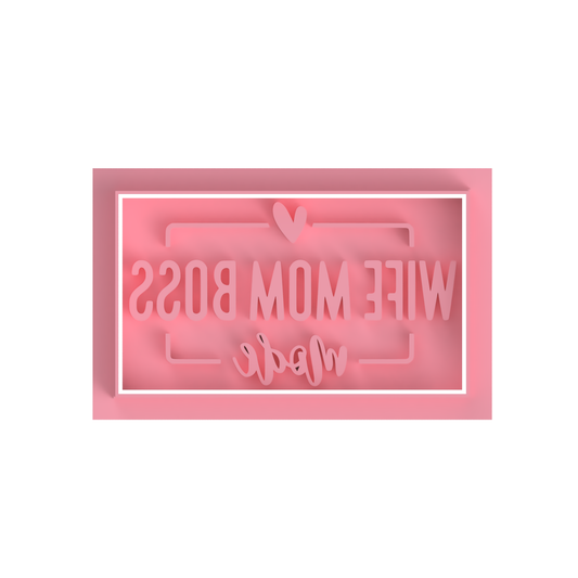 WIFE MOM BOSS MODE Cutter/Embosser