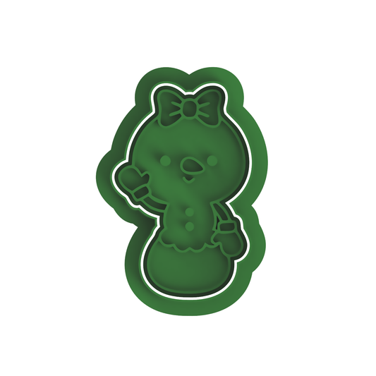Snowman Girl Cutter/stamp