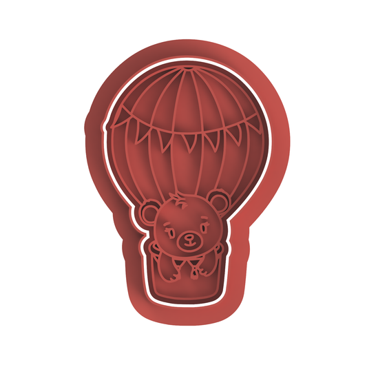 Hot Air Balloon with bear Cutter/embosser #2