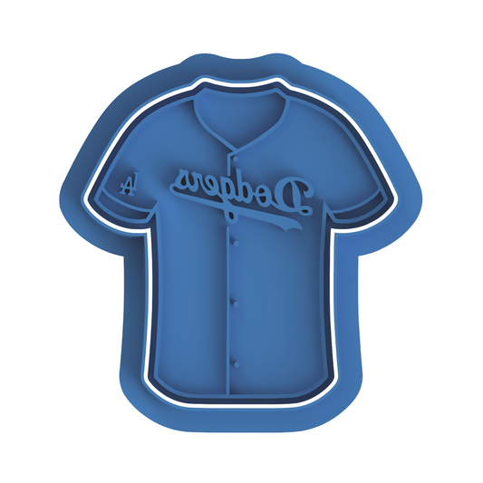 LA baseball jersey cutter/embosser