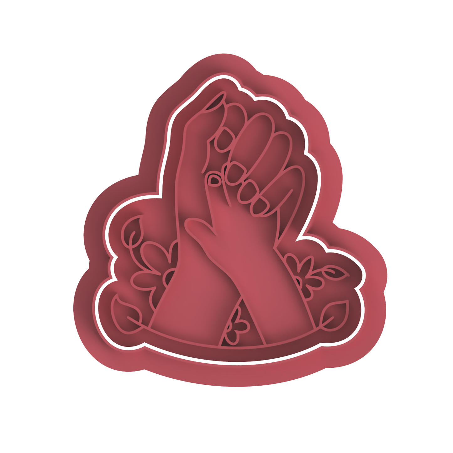 Mother and baby hands cutter/stamp