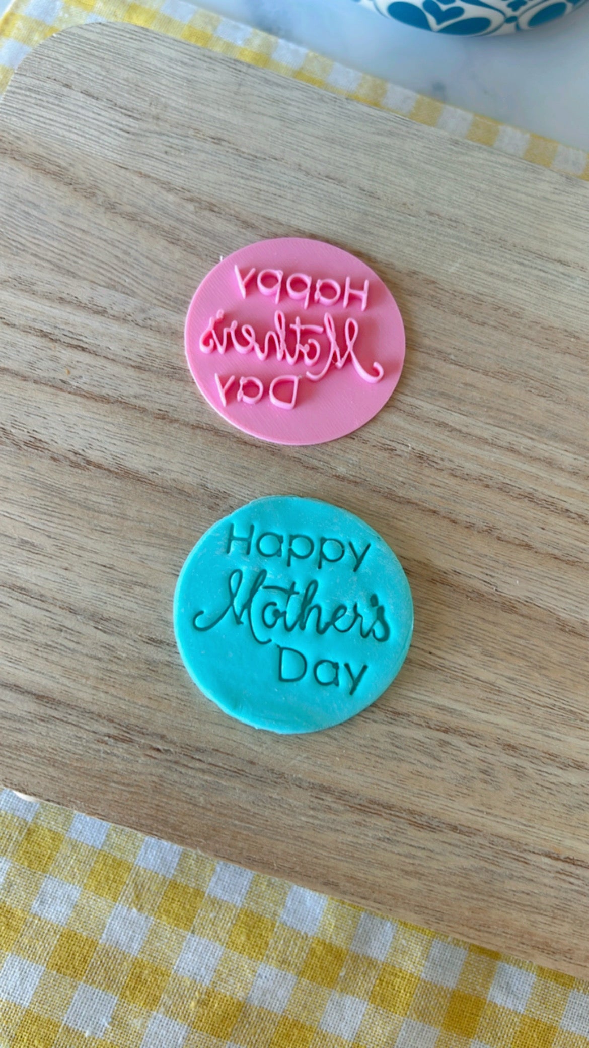 Happy mother's Day Round  stamp #2
