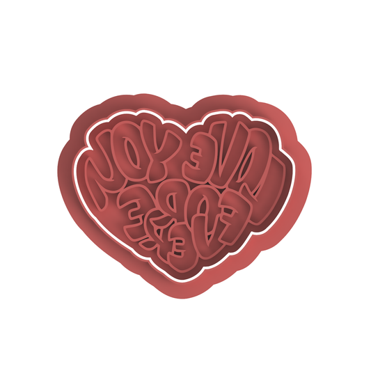 Love You forever Cutter and Stamp