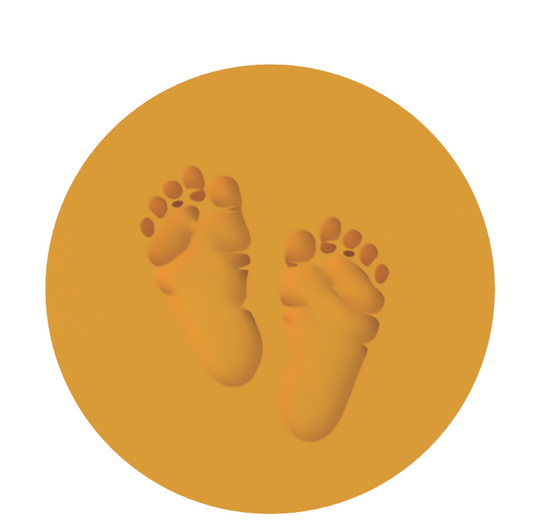 Baby feet debosser