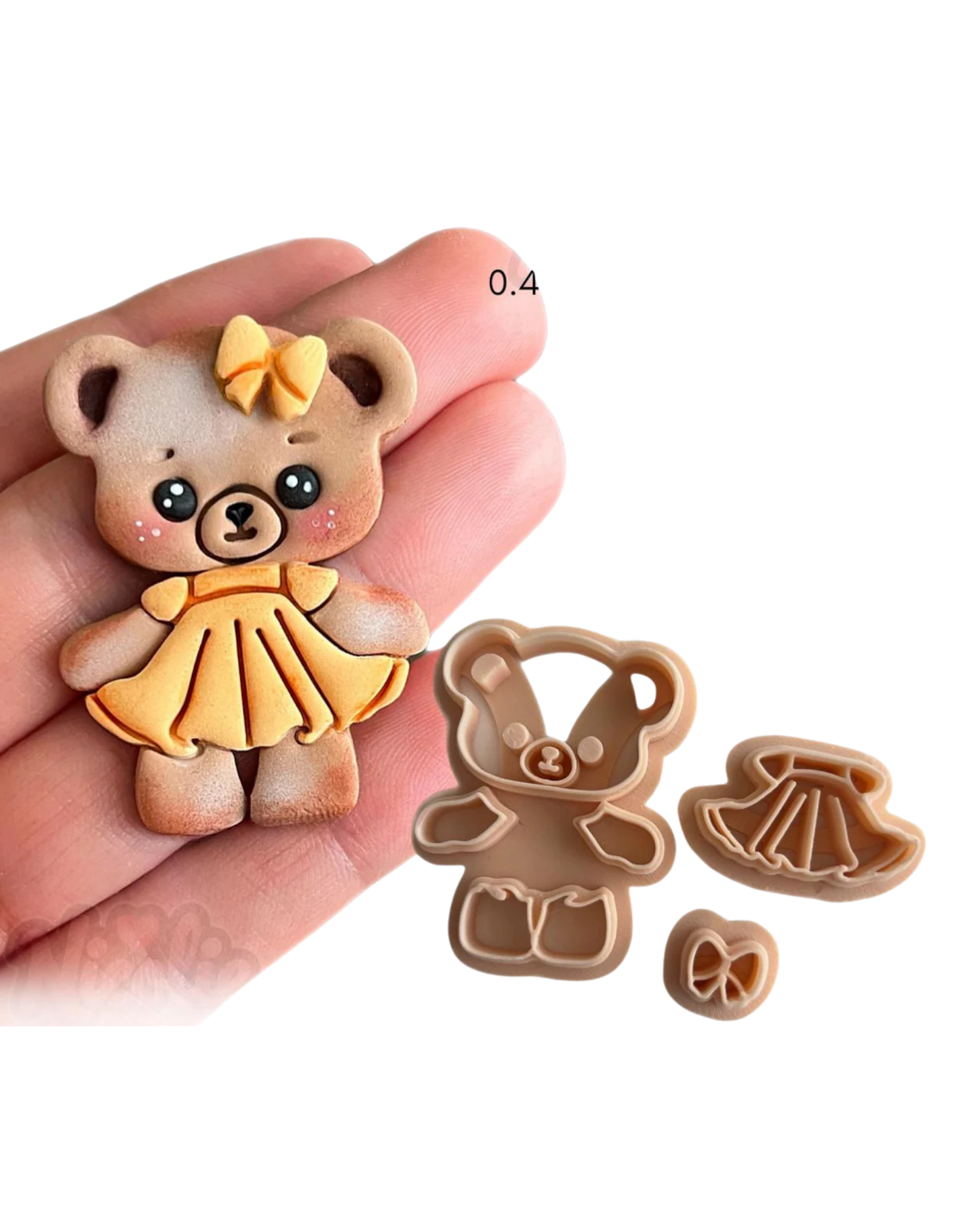 Girl Bear with dress Cutter