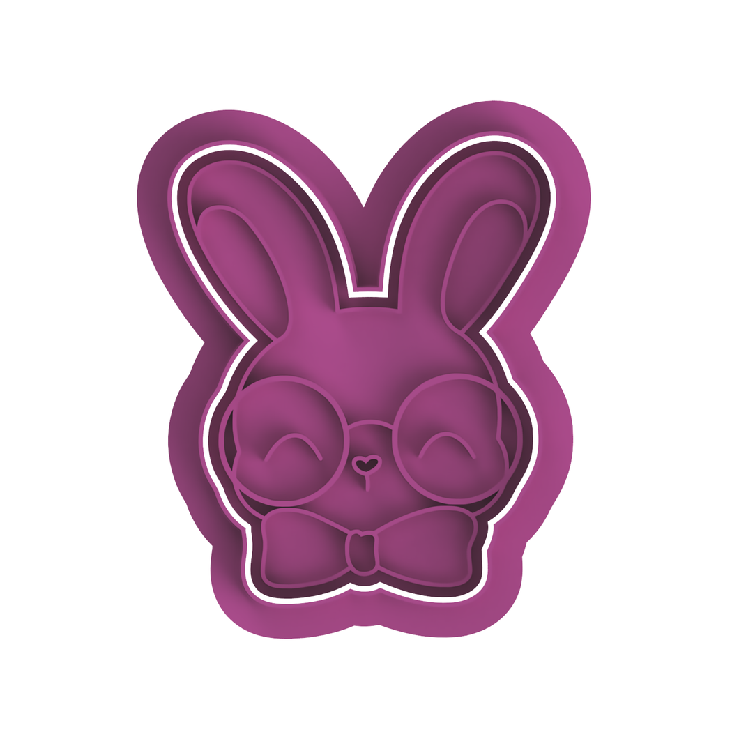 Bunny with Glasses cutter/Stamp