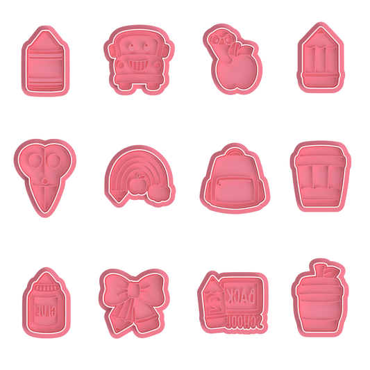 Back to School Set Cutter/Stamp