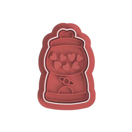 Valentines candy mancine cutter and stamp