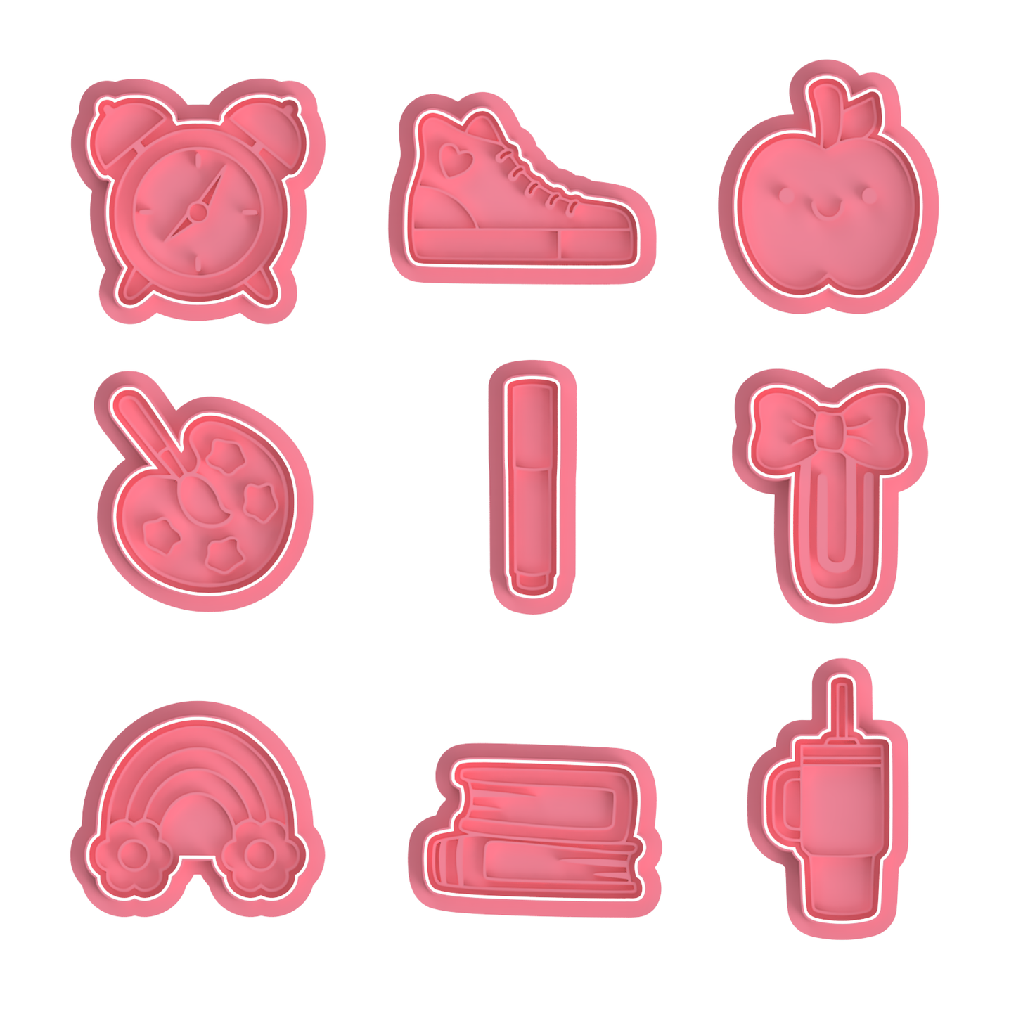 Cute Back to School Set Cutter/Stamp