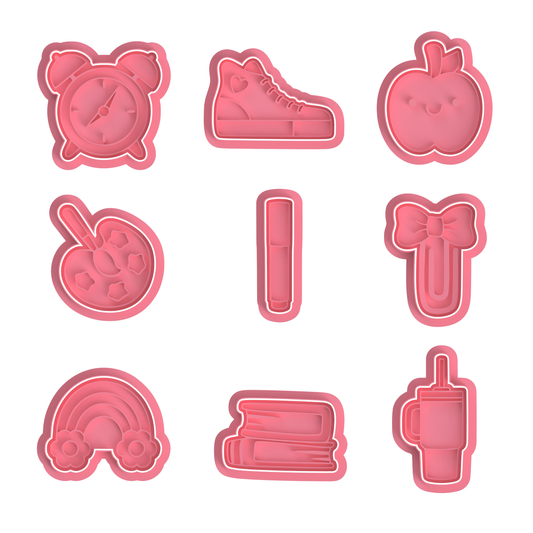 Cute Back to School Set Cutter/Stamp