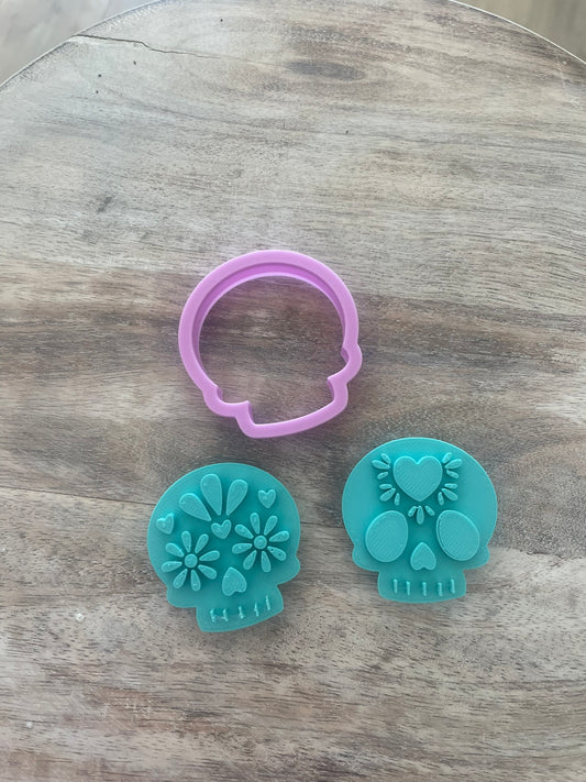 Sugar Skull Cutter/Embosser set
