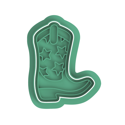 Cowboy boot Star Print Cutter/Stamp