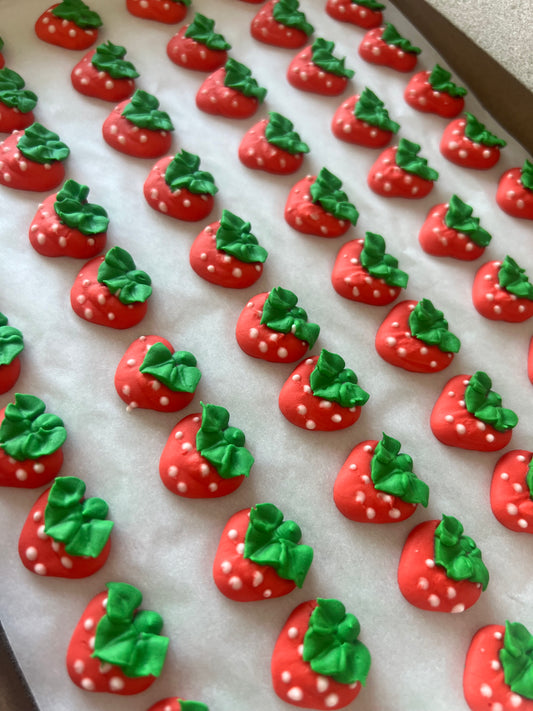Mini Strawberry Royal Icing 3/4