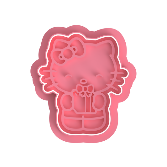 Birthday kitty #2 cutter/Stamp