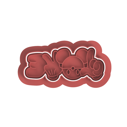 Love Mickey hands Cutter and Stamp