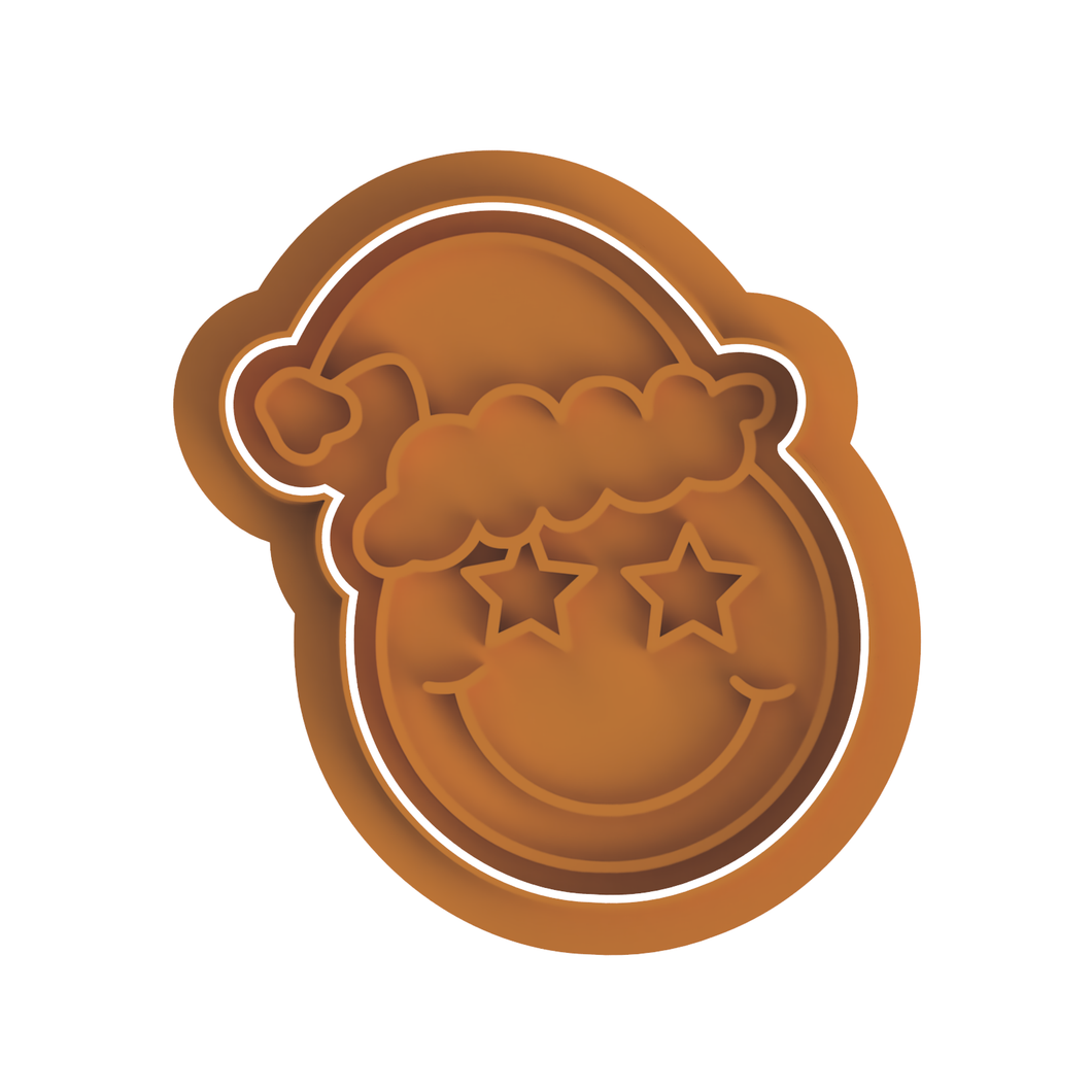 Santa Happy Face Cutter/Stamp