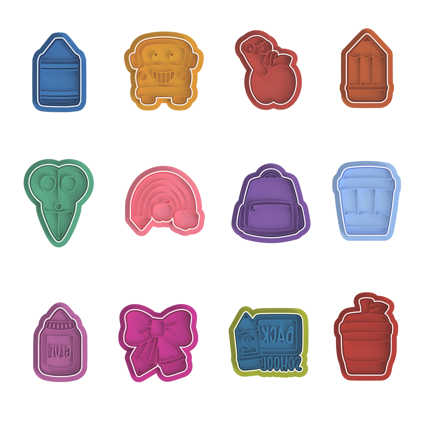 Back to School Set Cutter/Stamp