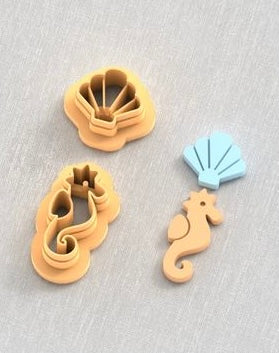 Sea Horse, seashell Set Cutter