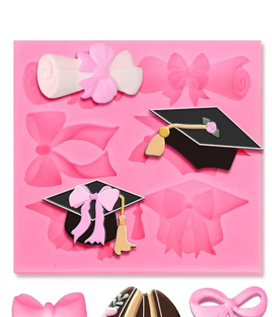 Graduation / Bows Silicone molds