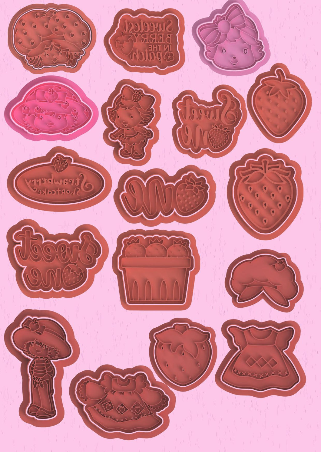 Strawberry Shortcake Bundle Cutter Stamp