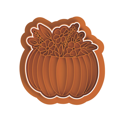 Pumpkin with flowers Cutter/Stamp