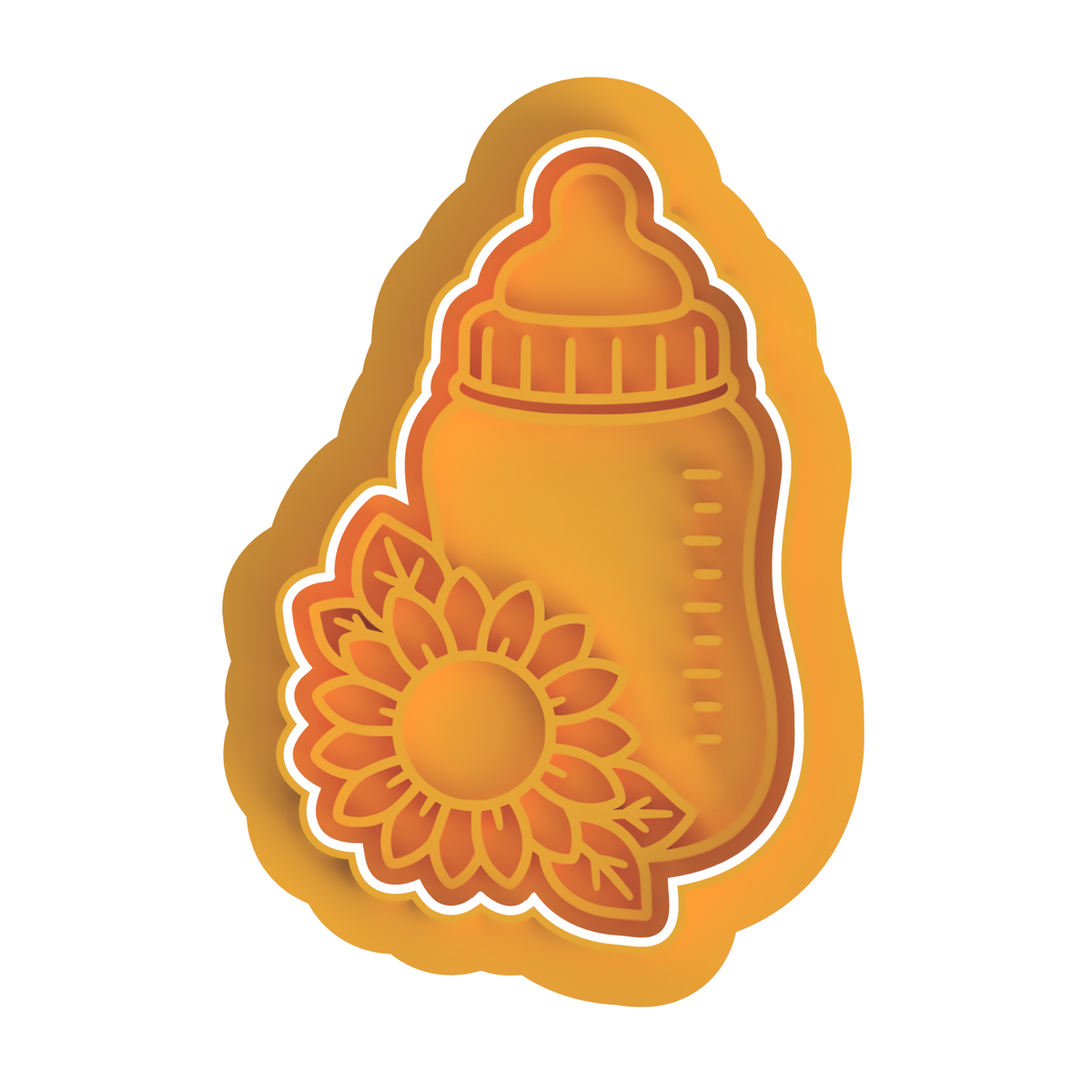Sunflower Baby set  cutter/stamp