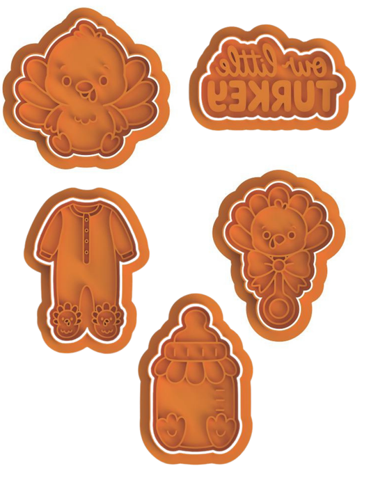 Little Turkey Theme set cutter/stamp