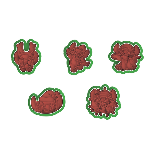 Stitch Xmas Set Cutter/Stamp