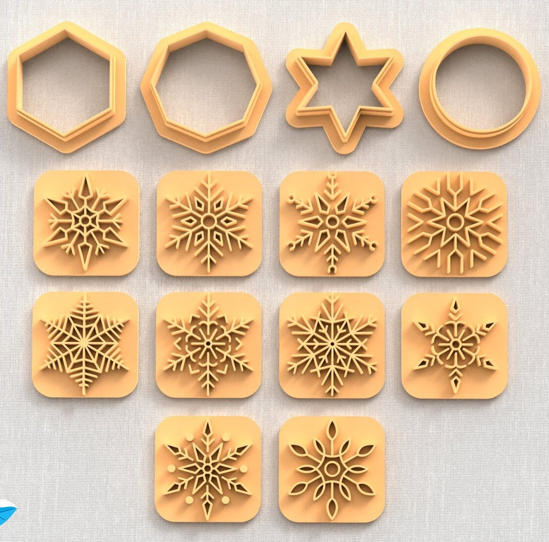 Snow Flakes Stamp & cutter