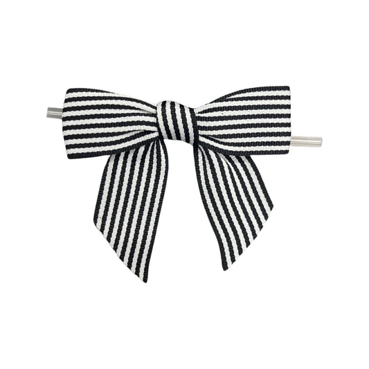 Black and White Skinny Stripes on a Wire