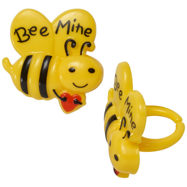Bee Mine Cupcake Rings