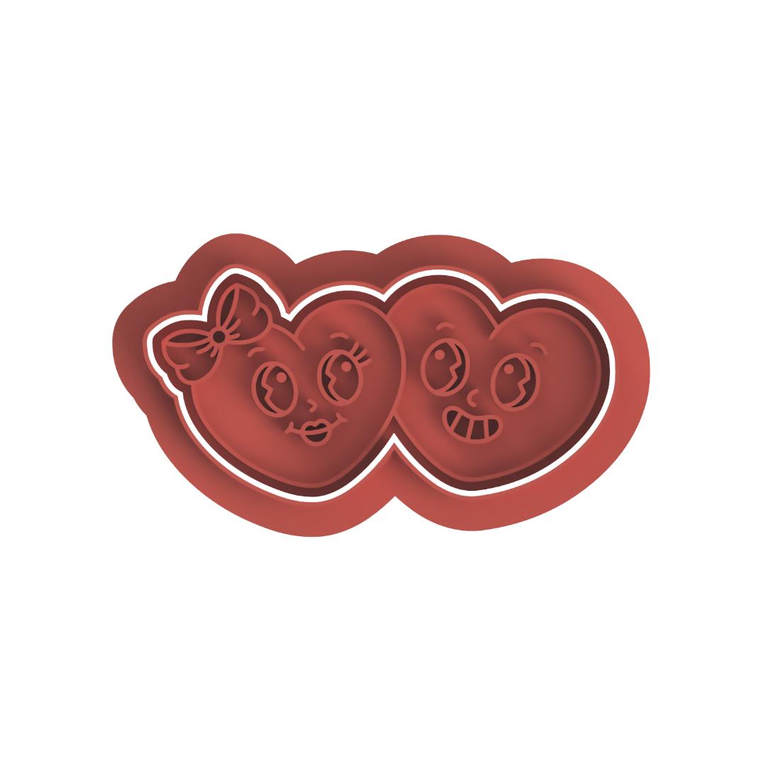 Heart Couple Stamp & Cutter