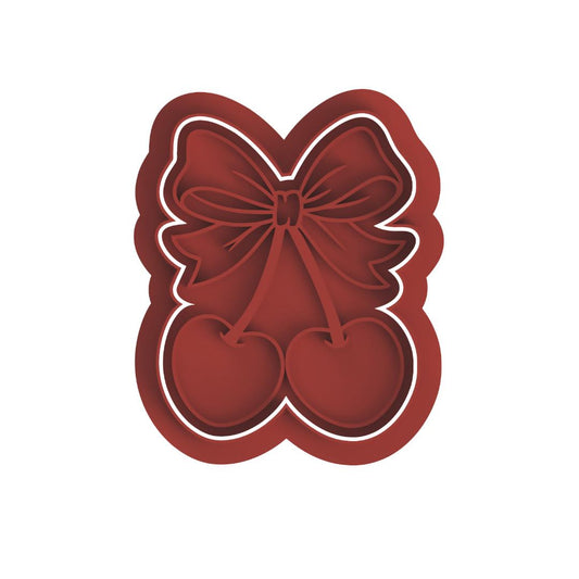 Cherry with bow #2 Cutter/Stamp
