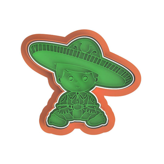 Charro Baby Boy cutter/embosser