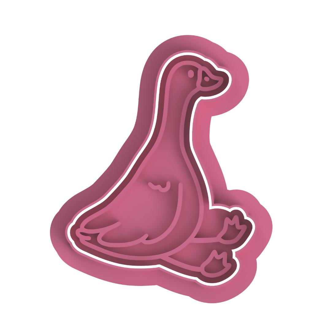 Sitting Goose stamp/cutter