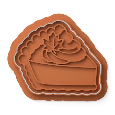 Pumpkin pie slice cutter/stamp