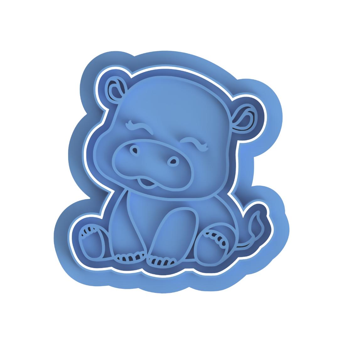 Hippo cutter and stamp