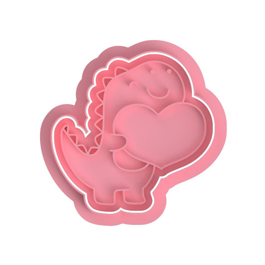 Dinosaur with heart cutter/embosser