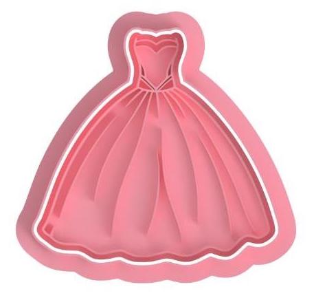Wedding / Quince Dres #2 Cutter & Stamp