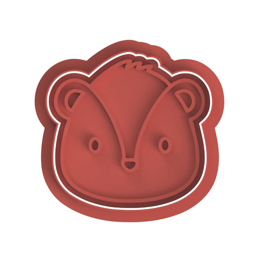 Skunk animal head  Cutter & Stamp